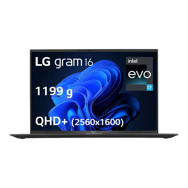 LG gram - Intel Core i7 - 1360P - jusqu'à 5 GHz - Win 11 Pro - Carte graphique Intel Iris Xe - 32 Go... (16Z90R-G.AP7BF)_1